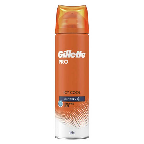 Gillette Pro Icy Cool Menthol Shave Gel 195g