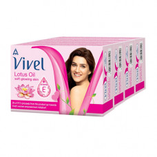 Vivel Lotus Oil + Vitamin E Soap (100g x3)+100g Free