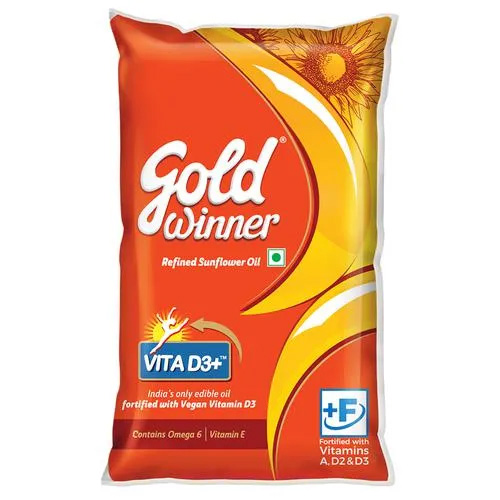 Gold Winner VITA-D Sunflower Oil 1 Litre (P)