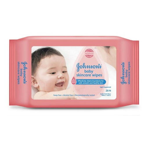 Johnsons Baby Skin Care Wipes 20 Sheets