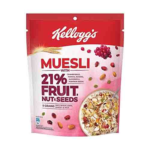 Kellogg's Muesli 21% Fruit,Nut & Seeds (5 Grains) 240g